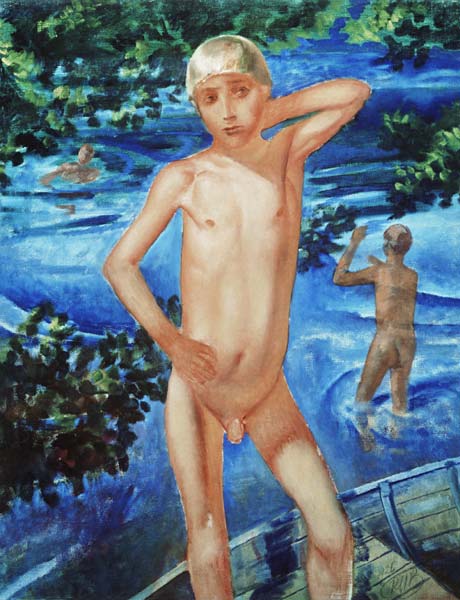 Bathing Boys a Kosjma Ssergej. Petroff-Wodkin