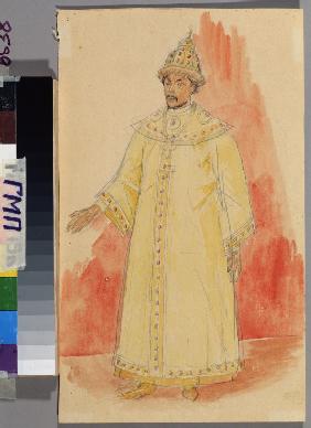 Costume design for the opera Boris Godunov by M. Musorgsky