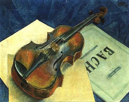 Still Life with a Violin a Kosjma Ssergej. Petroff-Wodkin