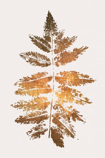 Oak Leaf Print   Gold