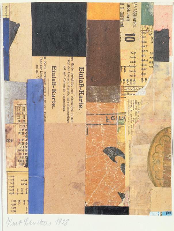 Untitled, 1928 (collage) a Kurt Schwitters