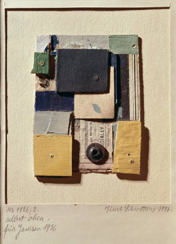 Collage, 1936 (mixed media) a Kurt Schwitters