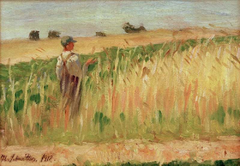 Untitled (Farmer in a Field of Wheat) a Kurt Schwitters
