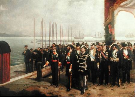 Embarkation of Amadeo I (1845-90) of Savoy for Spain a L. Alvarez