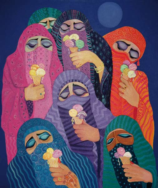 The Impossible Dream, 1989 (acrylic on canvas)  a Laila  Shawa