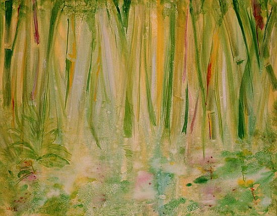 Impression of the Rain Forest, 1991 (acrylic on canvas)  a Laila  Shawa