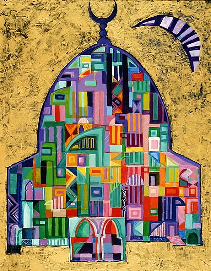 The House of God II, 1993-94 (acrylic on canvas)  a Laila  Shawa
