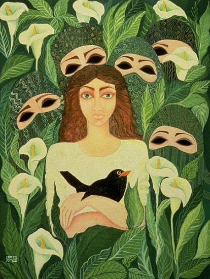 The Prisoner, 1988 (acrylic on canvas)  a Laila  Shawa