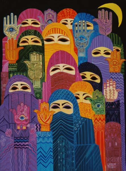 The Hands of Fatima, 1989 (oil on canvas) 