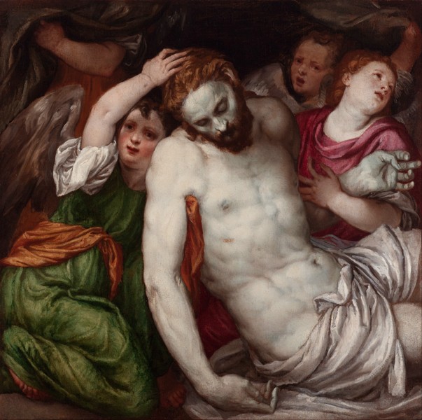 Pietà with Angels a Lambert Sustris