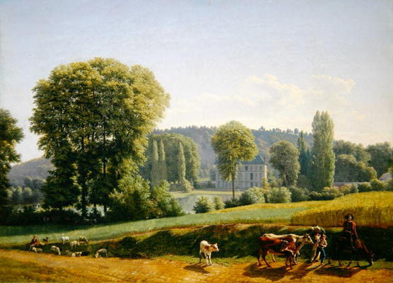 Landscape with Animals, 1806 (oil on canvas) a Lancelot Theodore Turpin de Crisse