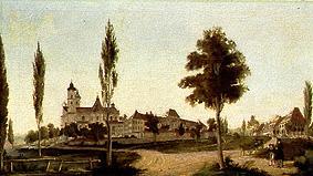 Cloister Ottobeuren from west a Landschaftsmaler