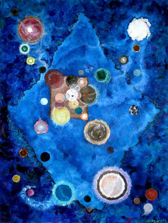 Abstrakt III – blau a Peter Lanzinger