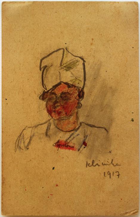 Brustbild einer Krankenschwester a László Moholy-Nagy