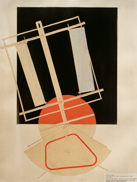 Lichtrequisit einer elektrischen Bühne a László Moholy-Nagy