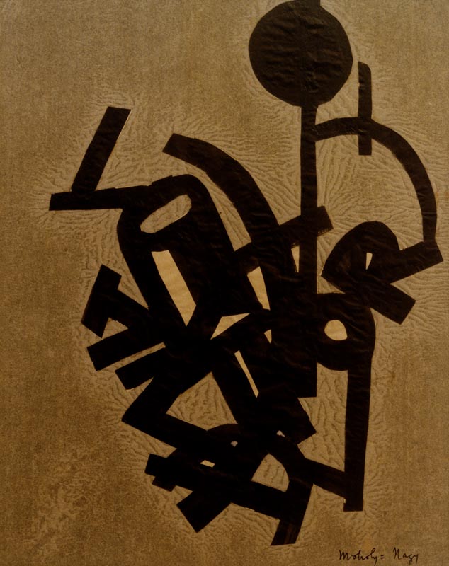 Ohne Titel (Collage mit R)  a László Moholy-Nagy