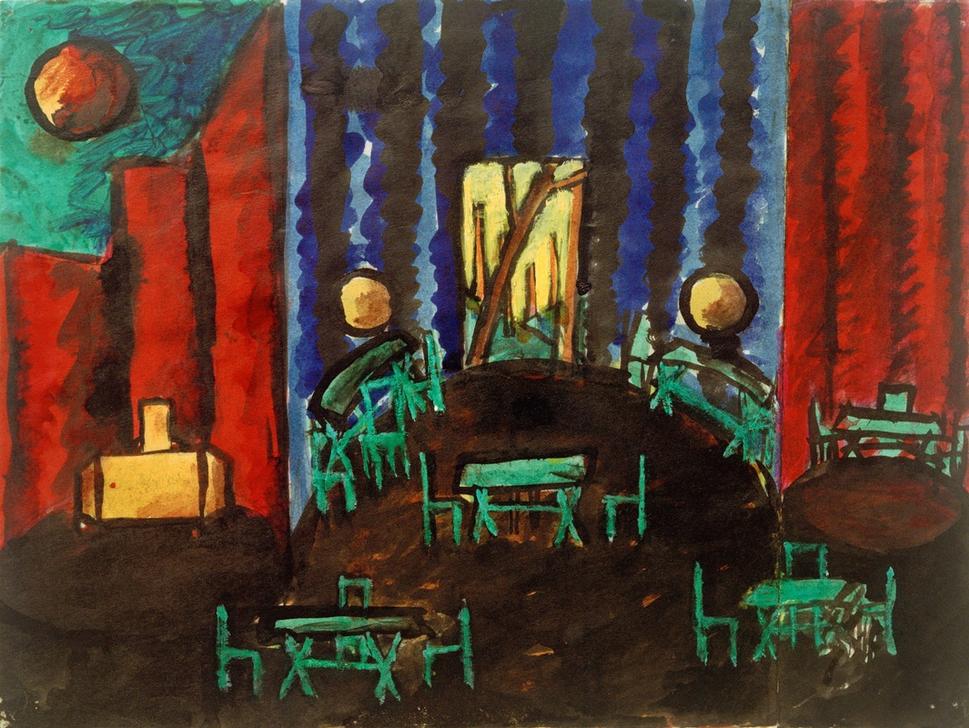 Saal mit zwei Nischen, 1. Akt, 2. Szene. a László Moholy-Nagy