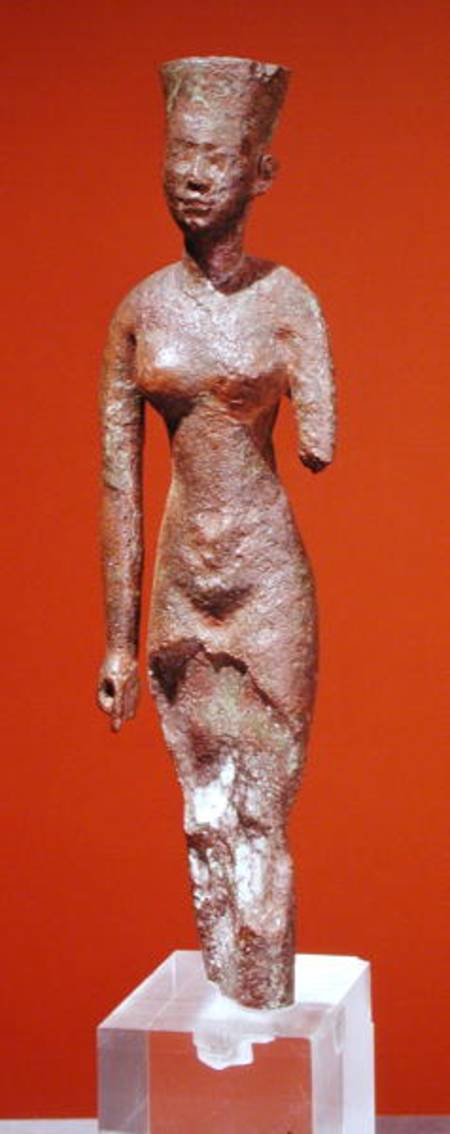Figurine of a goddess a Late Period Egyptian