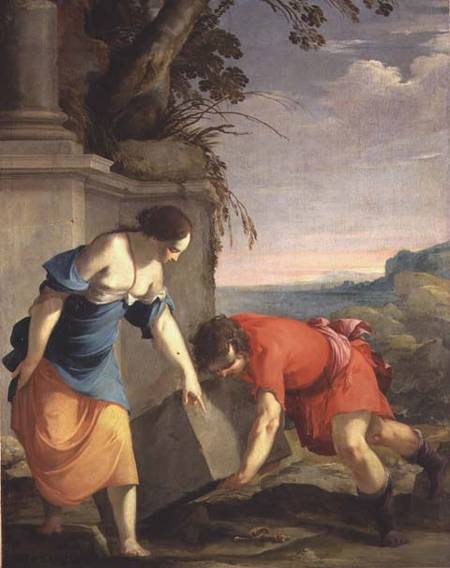 Theseus Finding his Father's Sword a Laurent de La Hire or La Hyre