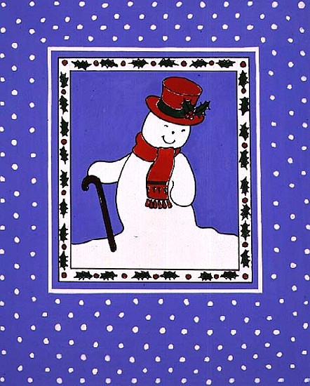 Snowman with his Walking Stick  a Lavinia  Hamer