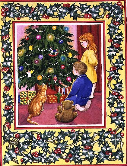 The Holly and the Christmas Tree, 1996 (w/c)  a Lavinia  Hamer