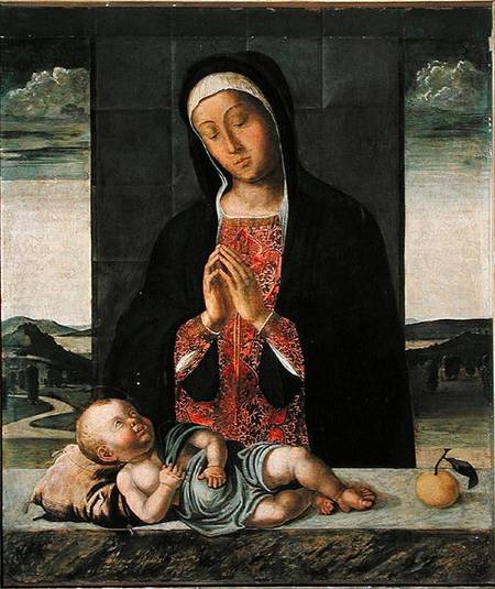 Virgin adoring the Child a Lazzaro Bastiani