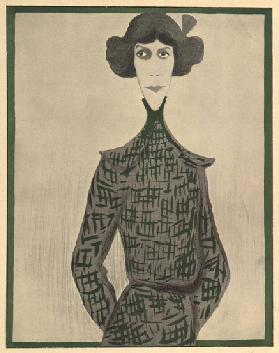 Eve Lavalliere, cartoon from LAssiette au Beurre, 31 January, 1903 (colour litho)