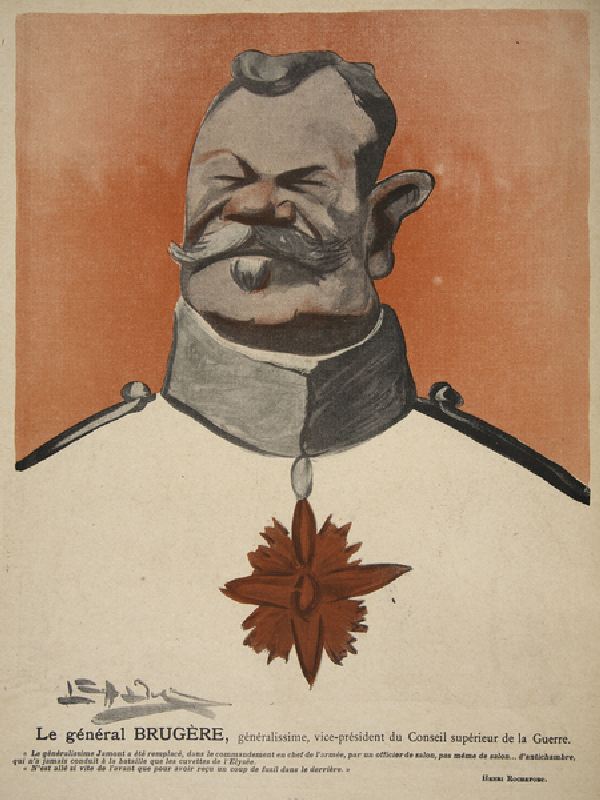 General Brugere, Generalissimo, Vice-President of the War Council, illustration from Lassiette au Be a Leal de Camara