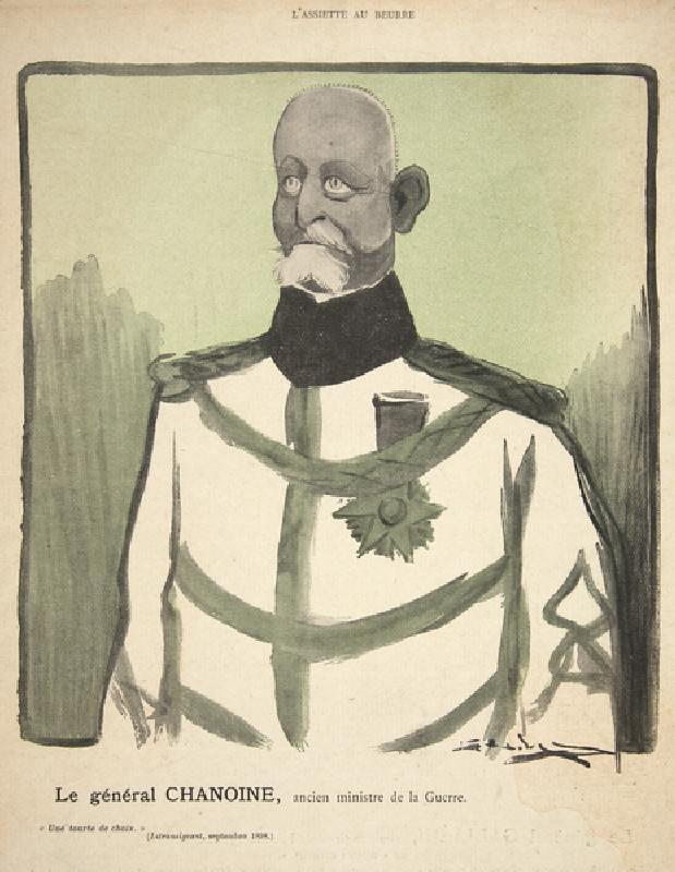 General Chanoine, former Minister of War, illustration from Lassiette au Beurre: Nos Generaux, 12th  a Leal de Camara