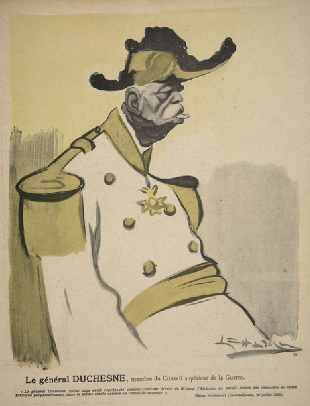 General Duchesne, member of the War Council, illustration from Lassiette au Beurre: Nos Generaux, 12 a Leal de Camara