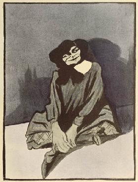 Caricature of Colette, from LAssiette au Beurre. 31 January, 1903 (colour litho)