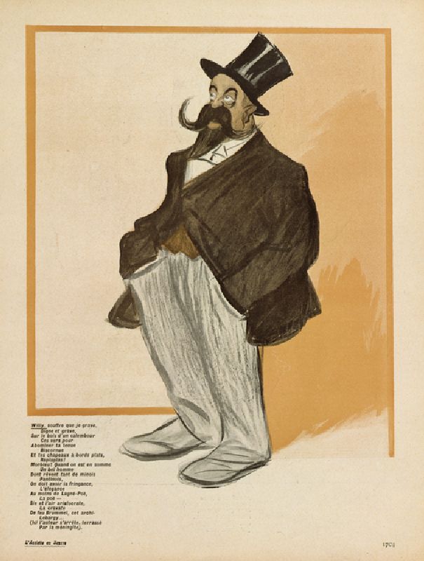 Willy, caricature from LAssiette au Beurre, No.101, 7 March, 1903 (colour litho) a Leal de Camara