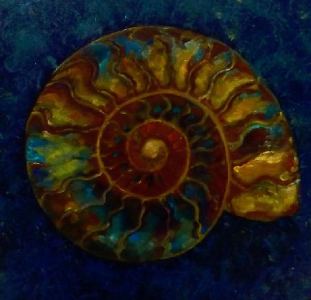 Green Gold Ammonite