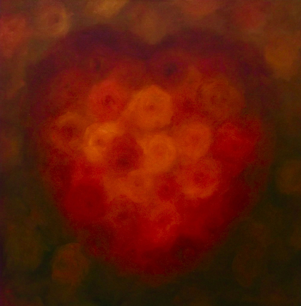 Heart of Gold Heart with roses a Lee Campbell