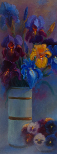 Irises and Pansies a Lee Campbell