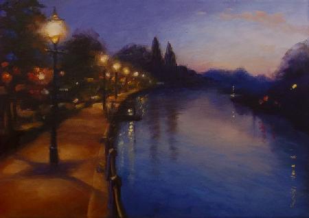 Twickenham Lights Landscape River