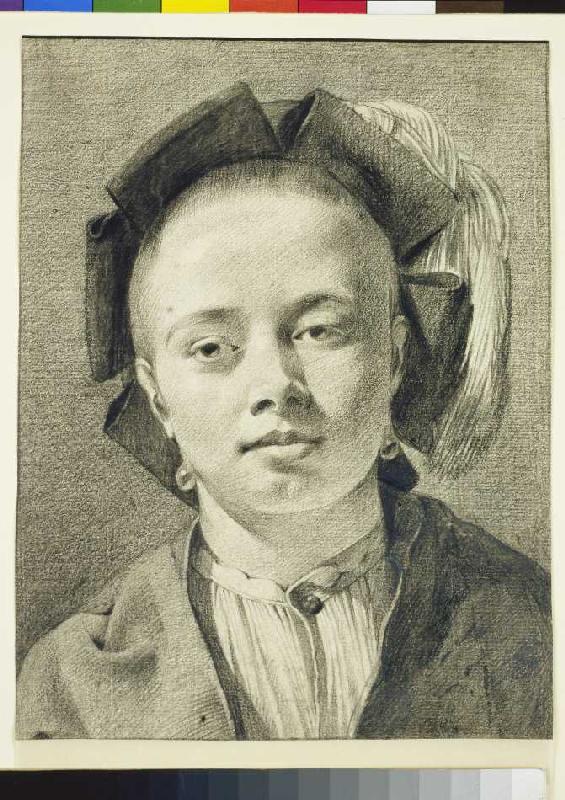 Bildnis eines jungen Mannes. a Leendert van der Cooghen