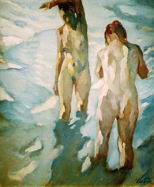 Akte im Wasser, 1914. a Leo Putz