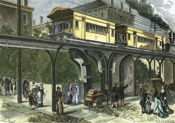 New York , Elevated Railway a Leo von Elliot