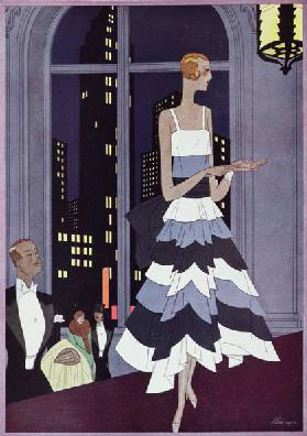 Under the Eyes of New York Skyscrapers, fashion plate form Femina magazine