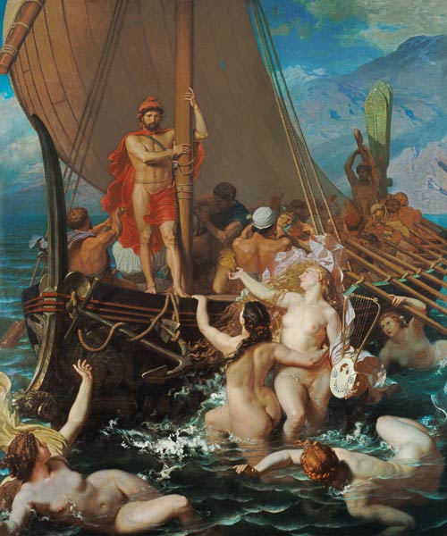 Ulysses and the Sirens a Leon-Auguste-Adolphe Belly