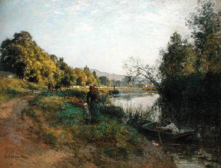 The Banks of the Marne, Return of the Fisherman a Leon Augustin Lhermite