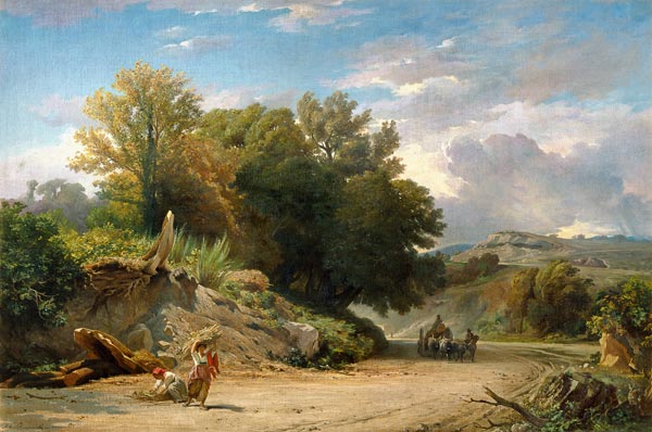 Italienische Landschaft a Léon Benouville