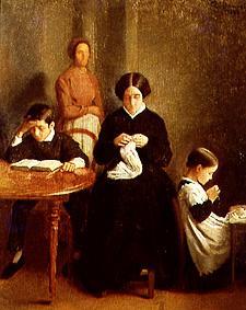 The family of the artist. a Léon Bonnat