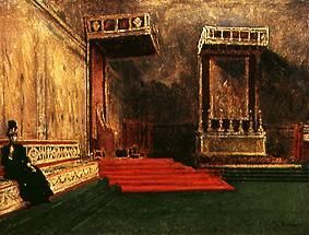 In the Sistine chapel a Léon Bonnat