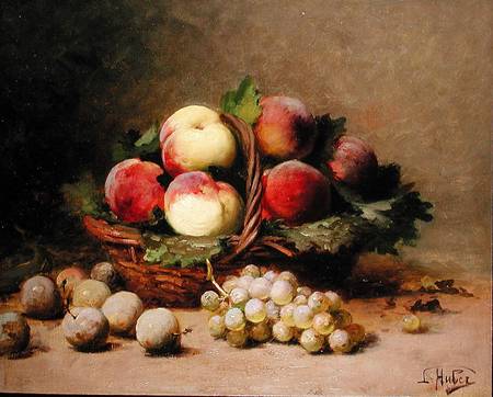 Still life of fruit a Léon Charles Huber