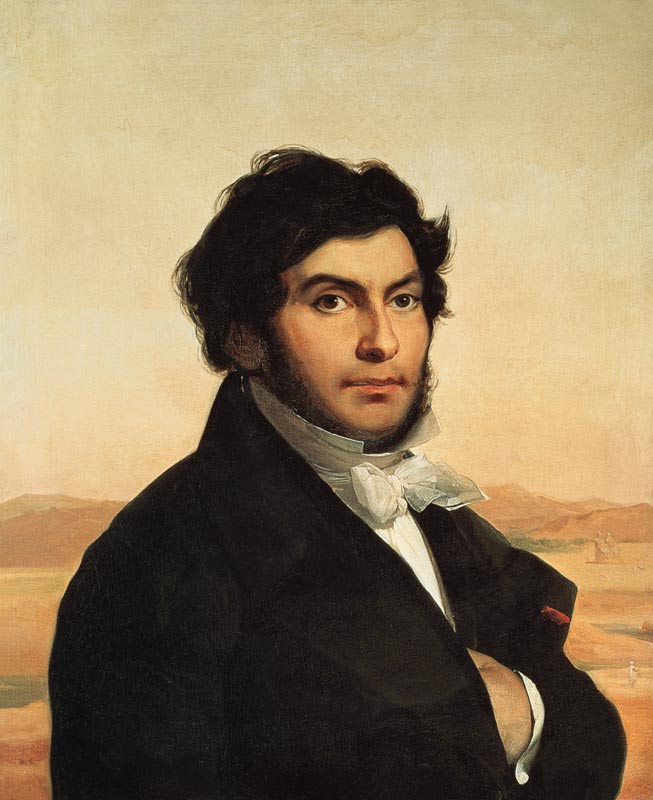 Portrait of Jean-Francois Champollion (1790-1832) a Leon Cogniet