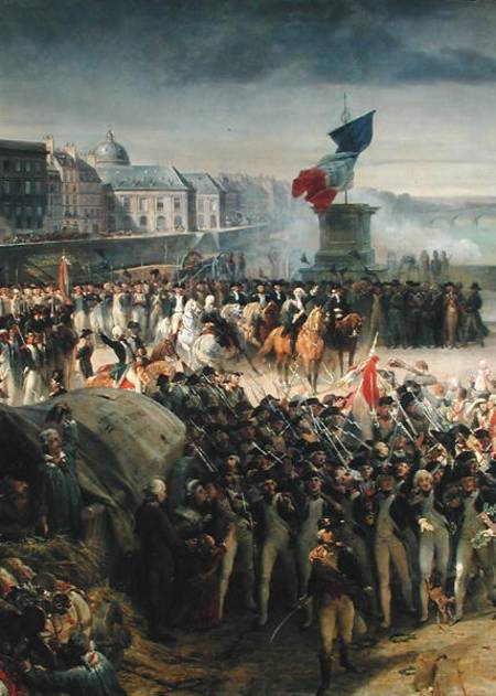 The Garde Nationale de Paris Leaves to Join the Army in September 1792 a Leon Cogniet