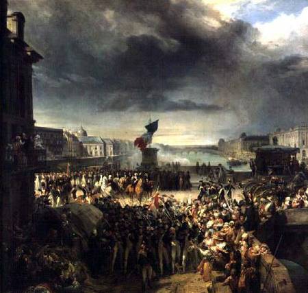 The Garde Nationale de Paris Leaves to Join the Army in September 1792 a Leon Cogniet