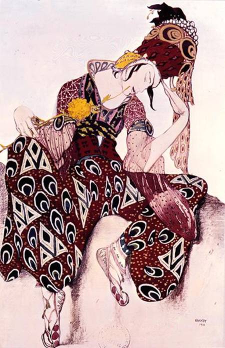 Costume design for Nijinsky in the ballet 'La Peri' by Paul Dukas (1865-1935) 1911 a Leon Nikolajewitsch Bakst